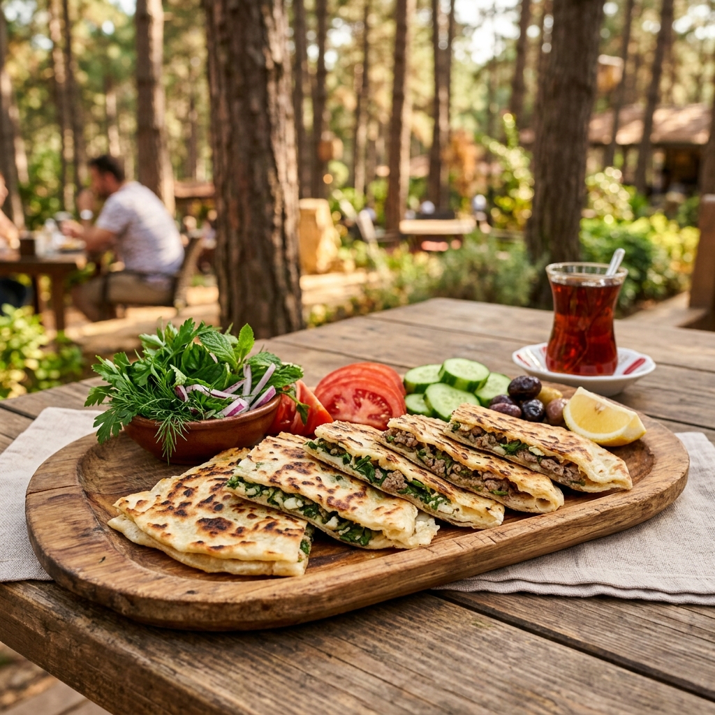Çamlı Bahçe El Açması Gözleme